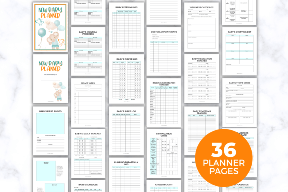 Audezin Baby Planner - Printable