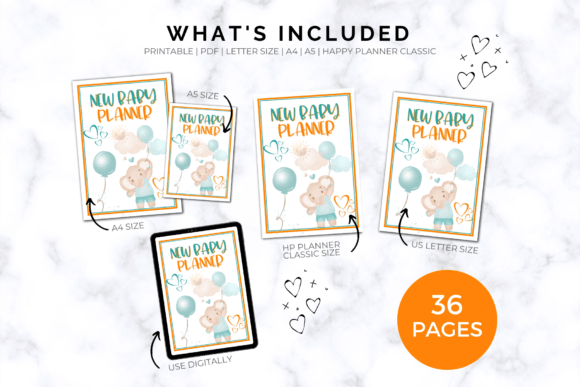 Audezin Baby Planner - Printable