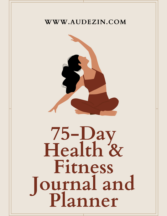 Audezin 75-Day Health & Fitness Journal and Planner