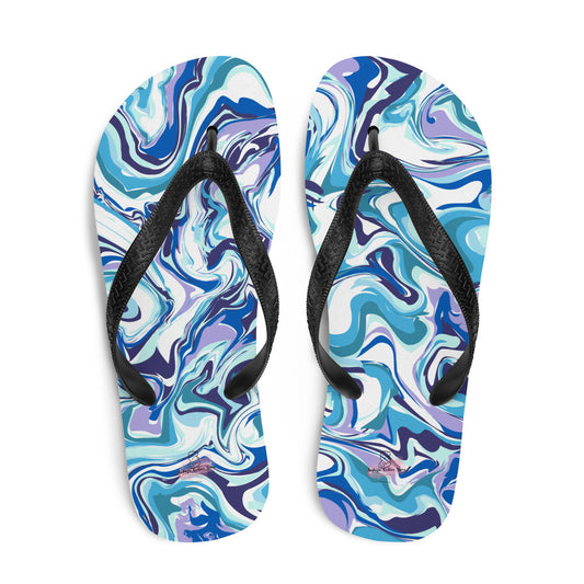 "Mama Comfort" Flip-Flops _ Marble blue